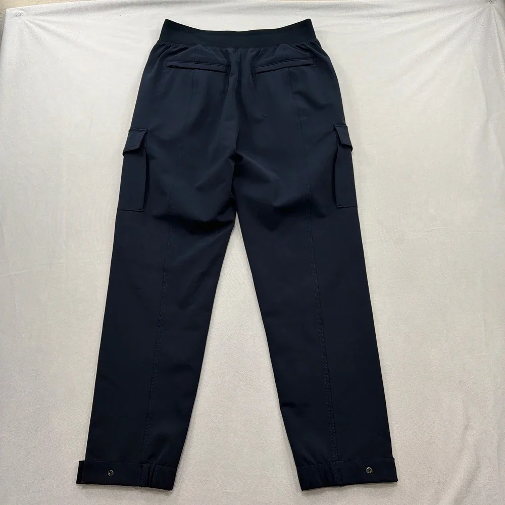 Athleta Cargo Pants Headlands Hybrid Trek Navy Blue Women Size 8